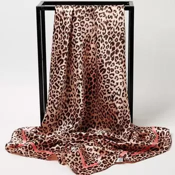 Весна/лето Новый женский шелковый шарф 90 * 90 см Имитация шелкового твила квадратный шарф Модный принт большой квадратный шарф профессиональный шарф 90*90cm