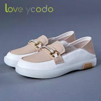 Весна, лето, осень, осень, женские сезонные туфли из натуральной кожи, низкие туфли на мягкой подошве, большие размеры, удобные лоферы на плоской подошве в стиле ретро, удобные лоферы для школьниц 42