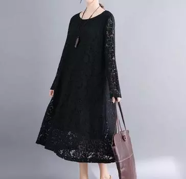 Весна-лето Плюс Размер Женское Однотонное Утягивающее Кружевное Платье M белый