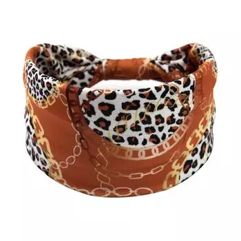 Весна/Лето Повязка на голову с узлом Повязка на голову в стиле бохо Головной платок с широким краем Спортивная повязка на голову с эластичным ремешком