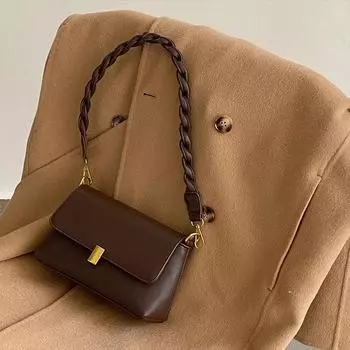 Весна Лето Ретро Сумки Подмышки Для Женщин Новый Дизайн Sense Маленькая Квадратная Упаковка Женские Сумки Через Плечо Для Езды На Работу (20cm<Max Length<30cm)