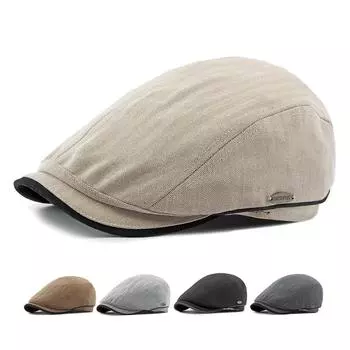 Весна-лето, тонкий дышащий берет для мужчин и женщин, британская плоская кепка, фуражка, кепки газетчика, шляпа водителя, шляпа плюща, шляпы художников Гэтсби чёрный
