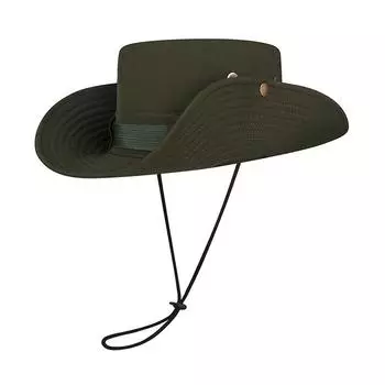 Весна Лето Водонепроницаемая походная шляпа Мужская походная солнцезащитная шляпа для рыбалки армия зеленый