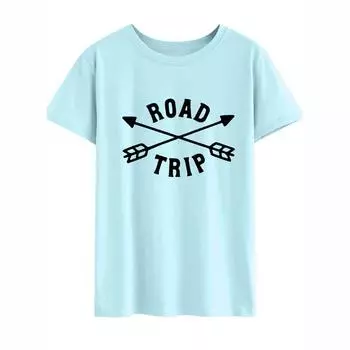 Весна-лето Женские футболки LOVE TRIBE с круглым воротом и короткими рукавами из хлопка с надписью «LOVE TRIBE» S белый