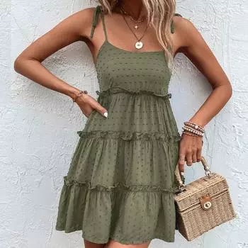 Весна-лето женские однотонные без бретелек сексуальные повседневные платья на подтяжках XS