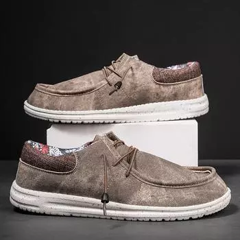 Весна, новые летние британские парусиновые туфли Amazon Independent Station большого размера 48 повседневные ленивые мужские туфли 40 светло-синий