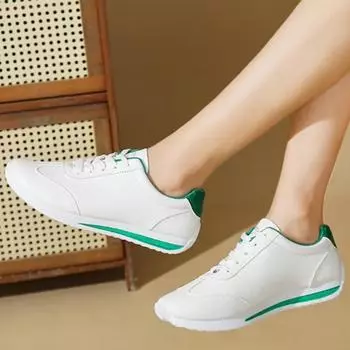 Весна Осень 2024 Новая повседневная обувь для женщин, модный дизайнер, удобная обувь для ходьбы на открытом воздухе для женщин, неглубокие кроссовки для женщин 35 белый