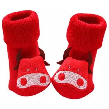 Весна Осень Детские Носки Мультфильм Креативный Рождество для Друга Идеальные Подарки Red Lion