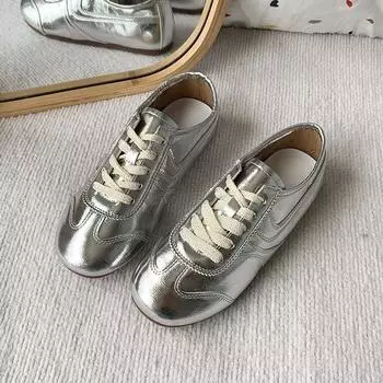 Весна Осень Дизайнер Новые Повседневные Кроссовки для Женщин Кожаные Модные Ретро Мягкие Подошвы Уличные Женские Роскошные Туфли Zapatos Mujer 35