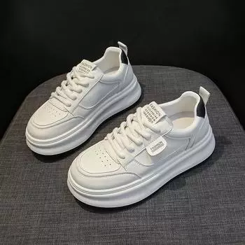 Весна Осень Дизайнерские Повседневные Кроссовки для Женщин Модные Кожаные Ретро Мягкие Подошвы Роскошные Туфли На Платформе Для Женщин Zapatos De Mujer 35
