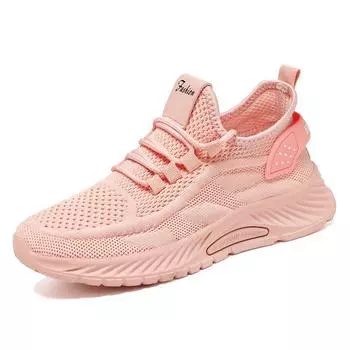 Весна Осень Дизайнерские Повседневные Кроссовки Женские Модные Повседневные Сетчатые Спортивные Туфли Женские Однотонные Дышащие Zapatos De Mujer 36