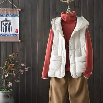 Весна осень и зима женский большой размер легкий жилет верхняя одежда тонкий теплый короткий срез однотонный свободный жилет универсальная безрукавная верхняя одежда 3XL