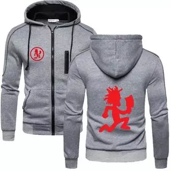 Весна Осень Мода Hatchetman Мужская Толстовка С Капюшоном На Молнии Приталенный Покрой Толстовки С Длинными Рукавами Куртка На Молнии S