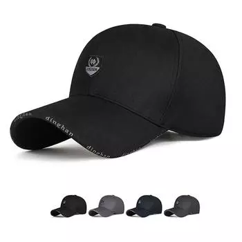 Весна Осень Мужская Деловая Кепка Бейсболка Для Мужчин Среднего Возраста и Пожилых Людей чёрный