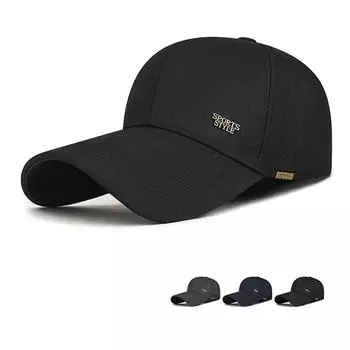 Весна Осень Мужская Деловая Кепка С Длинными Полями Для Спорта На Открытом Воздухе Солнцезащитная Бейсболка Среднего Возраста серый
