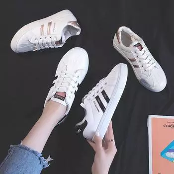 Весна Осень Новые ПУ Повседневные Низкие Туфли Женские Модные Удобные Дышащие Цвета Соответствия Плоские Кроссовки Для Бега НЕТ:609 35