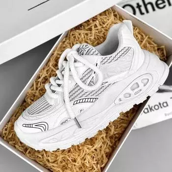 Весна Осень Новые Роскошные Мужские Кроссовки Высокое Качество Дышащие Легкие Повседневные Кроссовки Молодежные Студенческие Кампусные Беговые Кроссовки 39 белый