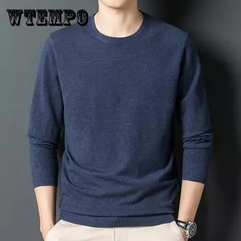 Весна Осень Новый мужской тонкий вязаный свитер деловой моды высококачественный шерстяной свитер мужской бренд нижняя рубашка Asia M красный