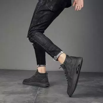 Весна Осень Повседневные Ботинки для Мужчин Высокий Покрой В Акциях Качественное Предложение Y2k Удобная Горячая Распродажа Обувь Дешевая Мужская Обувь 39