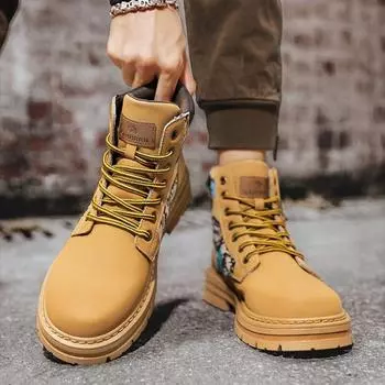 Весна Осень Повседневные мужские ботинки Британский стиль Модная мужская обувь Горячие продажи Оригинальные предложения Новые низкие цены Предложения Дизайнер 39