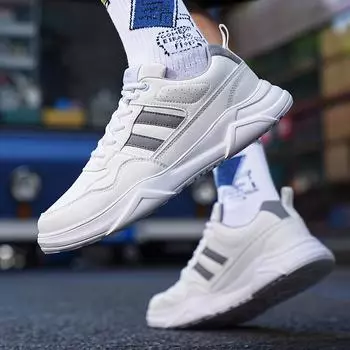Весна Осень Роскошные Повседневные Белые Кроссовки На Массивной Плоской Платформе Мужская Обувь Кроссовки Дизайнерские Модные Кроссовки Для Мужчин 38