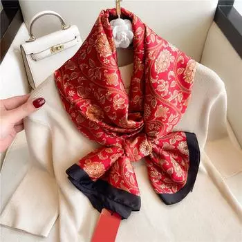 Весна Осень Роскошный Женский Шарф Длинная Дорожная Шаль 180*90см Большой Размер Бандана Женский Фуляр Шарф Хиджаб Шарфы Мягкие Накидки 180x90cm