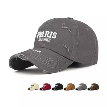 Весна Осень Женская Кепка Вышитые Буквы Мужская Солнцезащитная Бейсболка чёрный