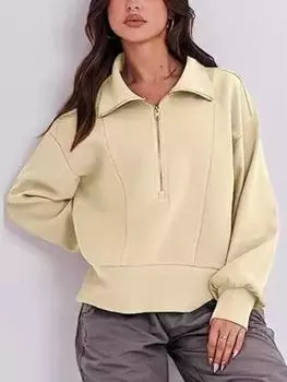 Весна Осень Женские Повседневные Свободные Толстовки С Принтом С Длинным Рукавом Свитшот Харадзюку Простые Топы Ленивый Стиль Пуловер Уличная Одежда S абрикосовый