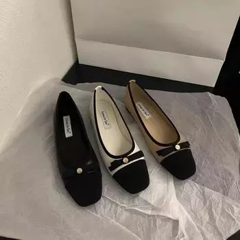 Весна-Осень Женские Туфли на Плоской Мягкой Подошве Дизайнерские Туфли Мэри Джейн на Мягкой Подошве Повседневные Туфли для Женщин Модные Легкие Туфли Женские 35
