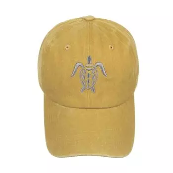 Весной и летом новая бейсболка с вышитой черепахой кепка от солнца шляпа от солнца Adjustable жёлтый