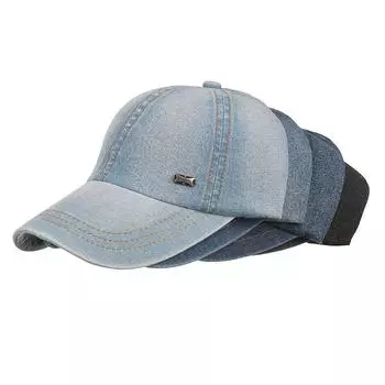 Весной и летом новая повседневная модная бейсболка из денима iron standard чёрный