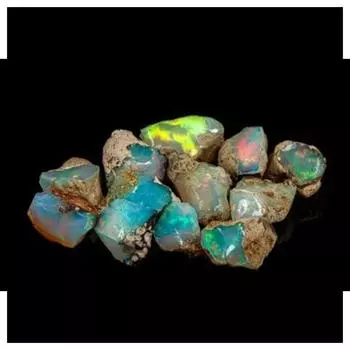 Весом в килограммах натуральный необработанный эфиопский опал, прошедший пескоструйную обработку, необработанный мини-опал многократного обжига, лечебный минерал, необработанный для ювелирного дела. 50 Carat Sample Raw