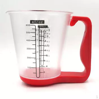 Весовая чашка, цифровая кухня для приготовления пищи и выпечки, 1000 г/600 мл, дисплей красный