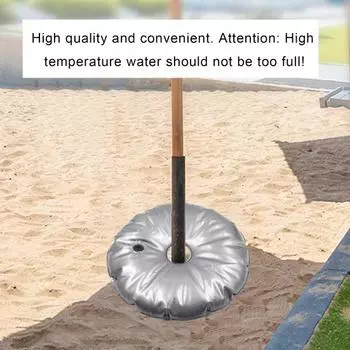 Весовая сумка для основания флага из перьев. Складная круглая основа флагштока. Водонепроницаемая. Легко заполняется. Весовая сумка для воды. Портативная основа для пляжного зонта от солнца.