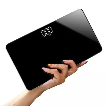 Весовое зеркало зеркало электронный вес дорожный мини вес просто автоматический источник питания с поддержкой до высокого веса здоровья тела USB маленький и использует закаленный