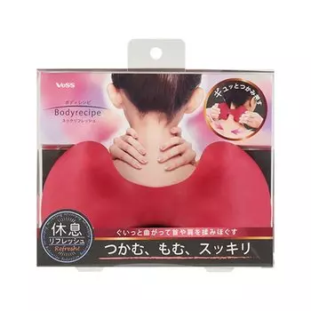 Vess Made in Japan Body Рецепт Шея Освежение Шея Плечи Жесткие плечи Голова Массаж кожи головы Выход (Твёрдость Нормальная) БРЭ-1202 красный