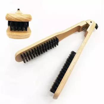 VESS Профессионально подобранная двойная натуральная свиная прямая щетка, которая не травмирует кожу головы VESS Подарок на день Щетка для ухода за волосами SPR28 парикмахерская