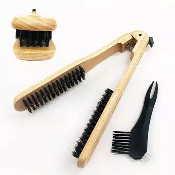 VESS выбран VESS Professional Twin Natural Pig Hair Natural Wood Direct Brush Безболезненное средство для ухода за волосами VESS Day Gift SPR28B