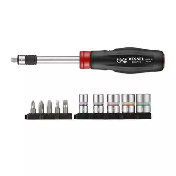 VESSEL 2WAY Power Driver Set Bit/Socket 400PD2-1