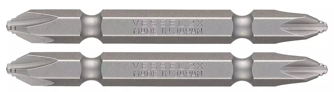 VESSEL 40V compatible problem solving bit double ended bit x 65 set of 2 DZ142065 +2