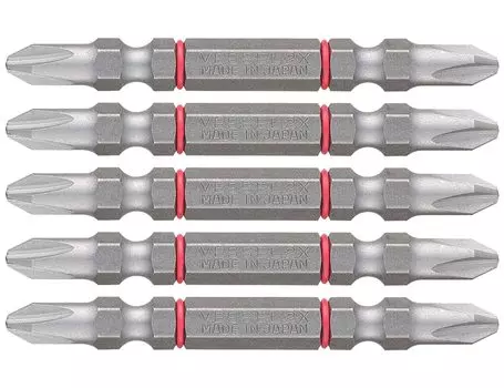 VESSEL 40V Compatible Problem Solving Bit No Shaking Double Ended Bit x 65 Set of 5 DC5P2065 +2