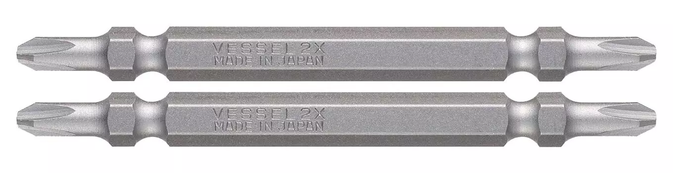 VESSEL DS142082 40V Compatible Problem Solving Bit Easy to See Double Ended Bit x 82 Set of 2 +2