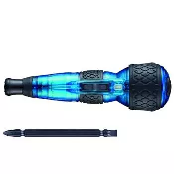 VESSEL Electric Ball Grip Driver Plus Galaxy 3-Stage Switching Mode Limited Color (Blue) 1 Bit Included 220USB-P1GBL