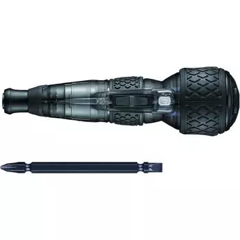 VESSEL Electric Ball Grip Driver Plus Galaxy 3-ступенчатый режим переключения Ограниченный цвет Черный 1 бита включена 220USB-P1GBK Подлинный оригинал из Японии чёрный