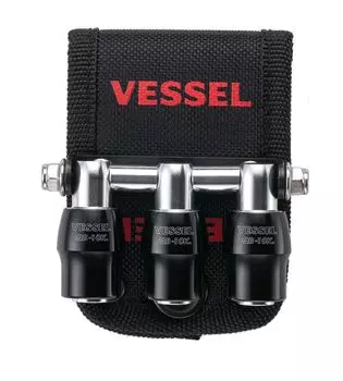VESSEL Quick Catcher Triple Holder Black QB-10B3K
