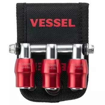 VESSEL Quick Catcher Triple Holder Red QB-10B3R