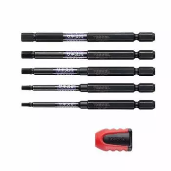 VESSEL Stepped Bit Sakisbo Hex Set of 5 with Screw Mag Catcher BW-32