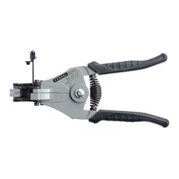 VESSEL Wire Stripper Compatible with Electrician Skill Test, Stranded Wire C 3000C, Black