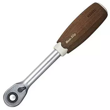 VESSEL Woody Ratchet Handle Non-Slip Grip 3/8 inch (9.5mm) HRH3-W