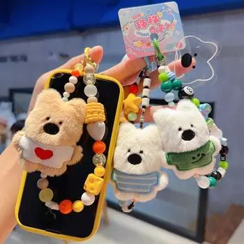 Вест-хайленд-терьер собака щенок бусины телефонная цепочка мягкая плюшевая кукла телефон шнурок рюкзак Декор Style 1